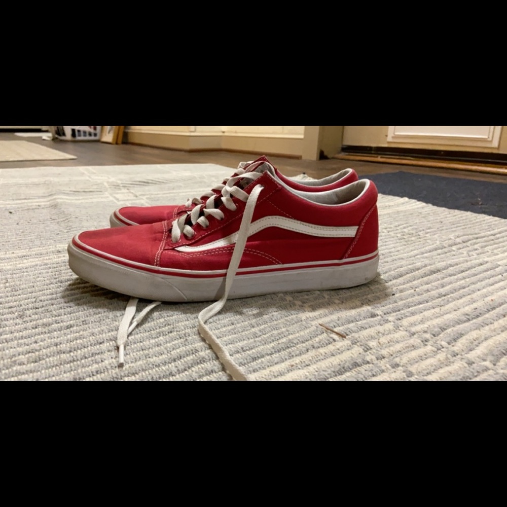Red vans low
